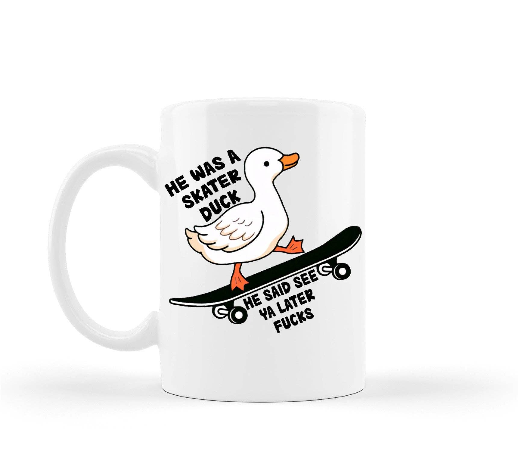 "Skater Duck" Duck Mug