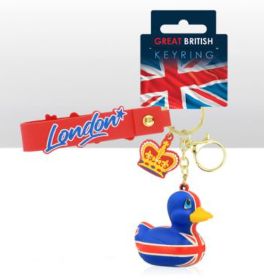 Porte-clés Canard Union Jack