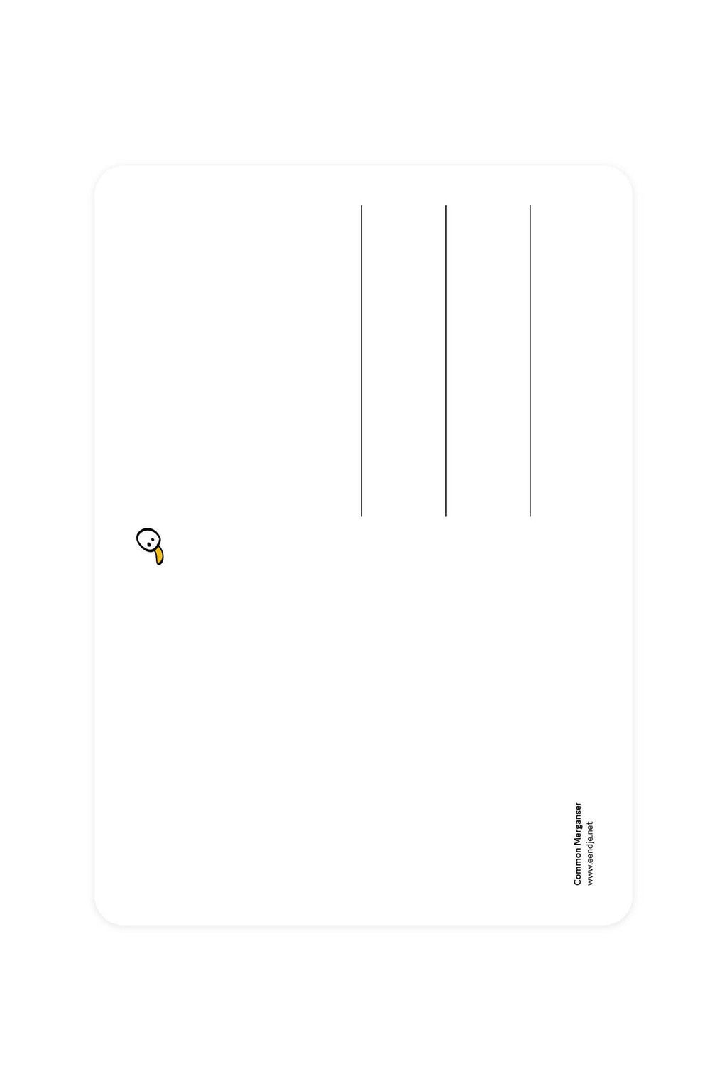 Postkarte mit Eiderente - Lucky Ducky
