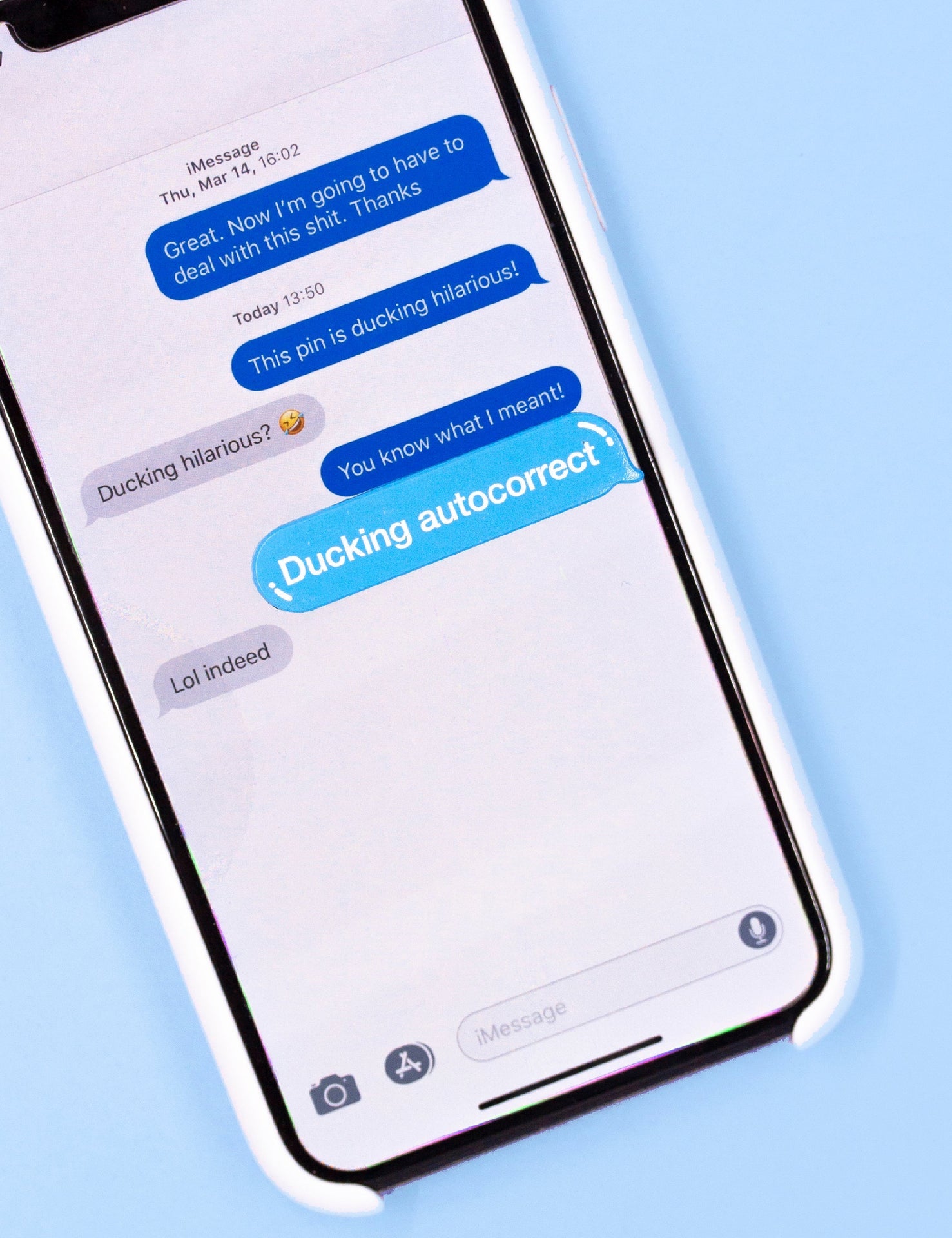 Ducking Autocorrect Pin