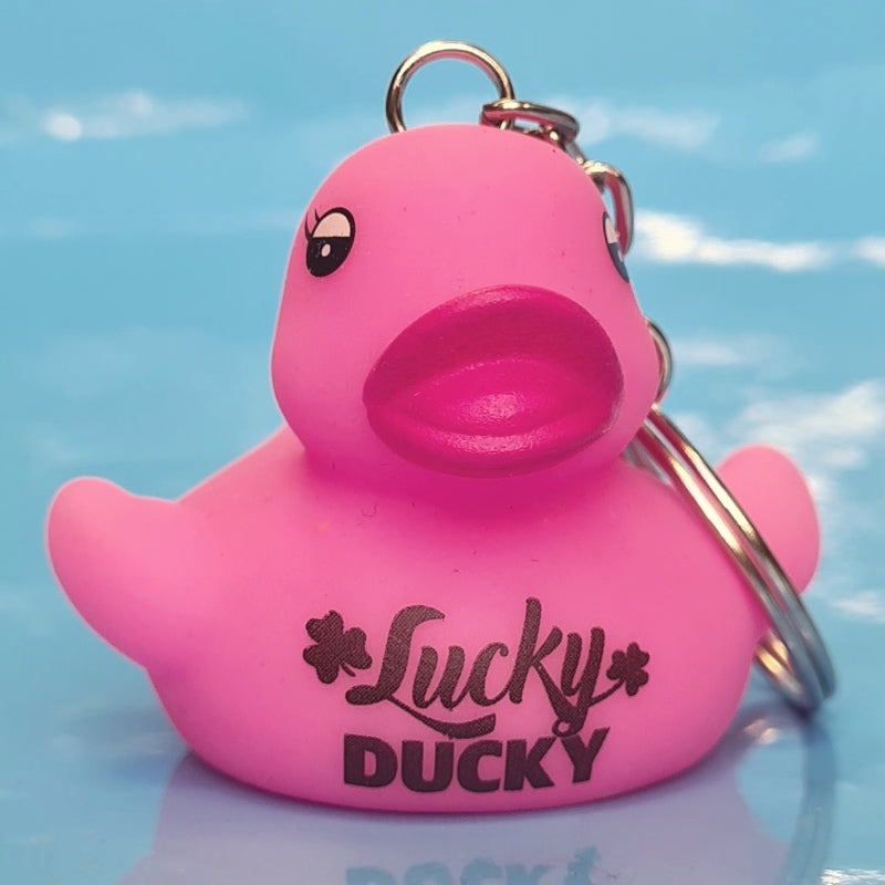 Porte-Clés Canard Rose Lucky Ducky