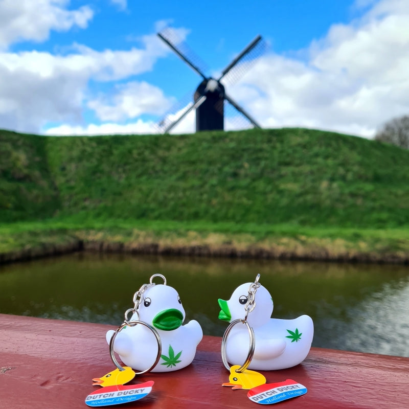 Porte-clés Canard Cannabis
