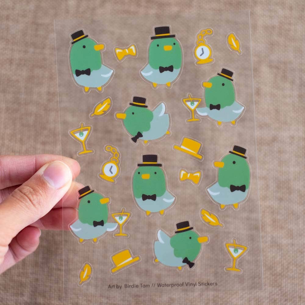 Feuille d'autocollants - Mr Canard Colvert
