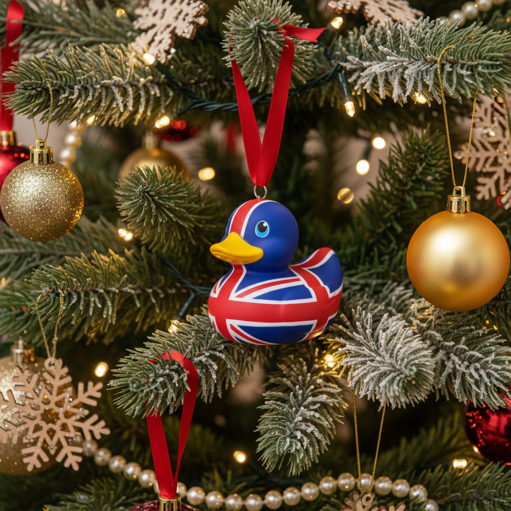 Union-Jack-Enten-Hängedekoration
