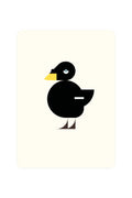 Carte postale avec grand canard de mer
