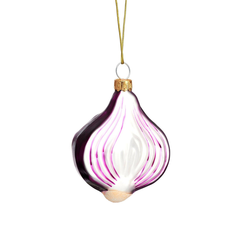 Boule de Noël oignon rouge