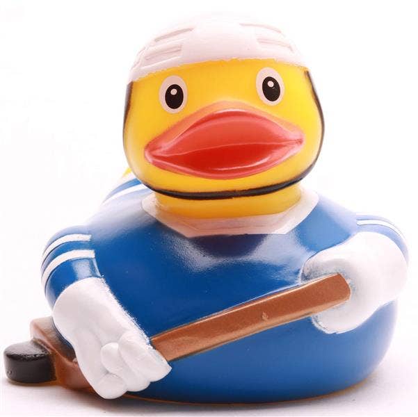 Blue Ice Hockey Duck