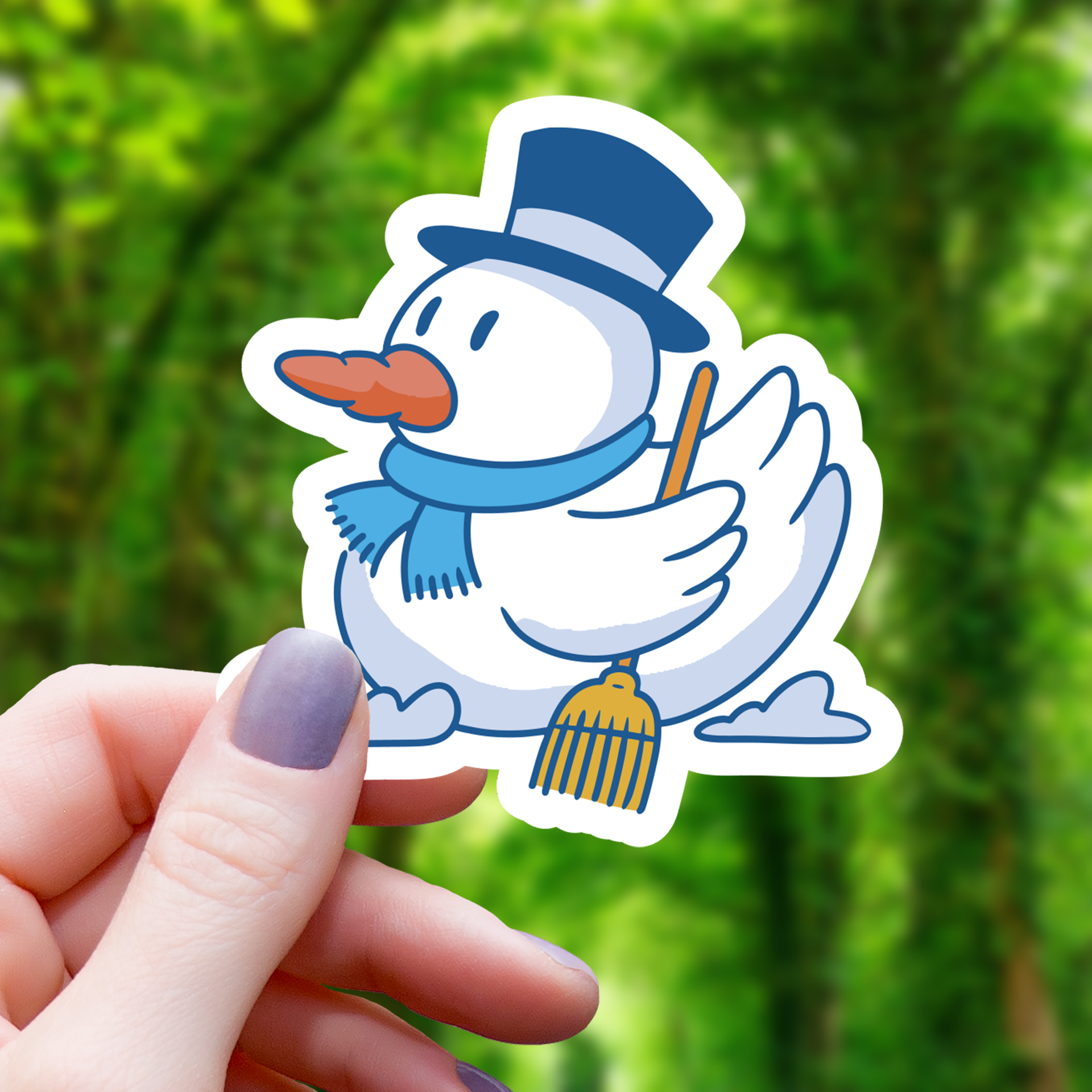 Autocollant Canard des neiges