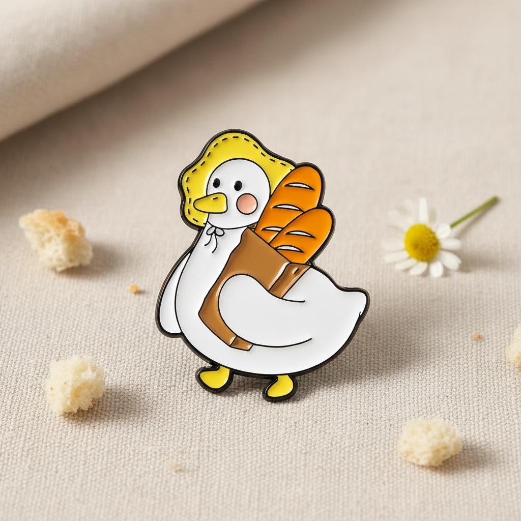 White Duck Pins on Breadsticks