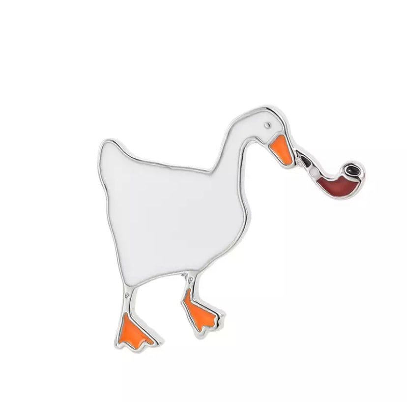 Pin's Canard Blanc Pipe