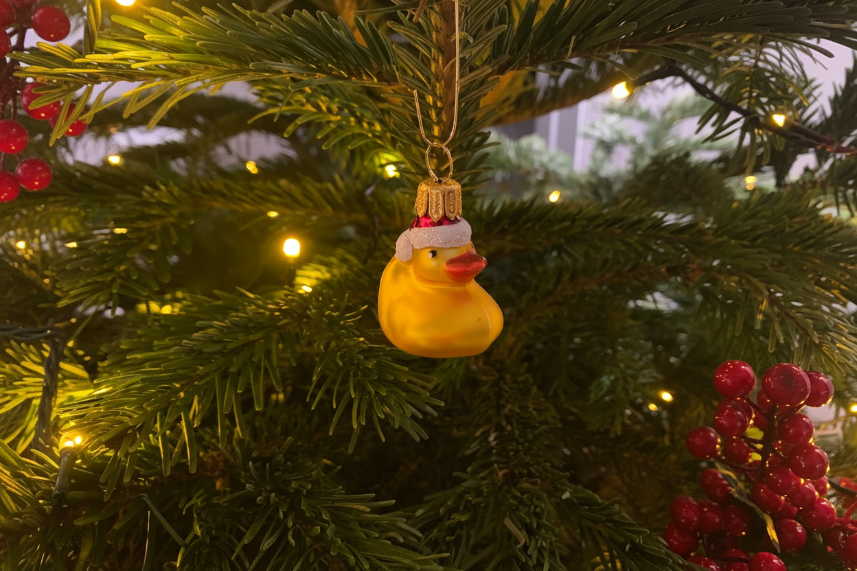 Christmas Bauble Bath Duck