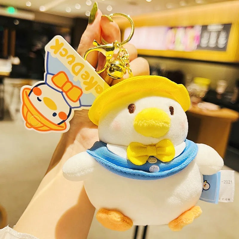 porte-cles-canard-blanc-peluche