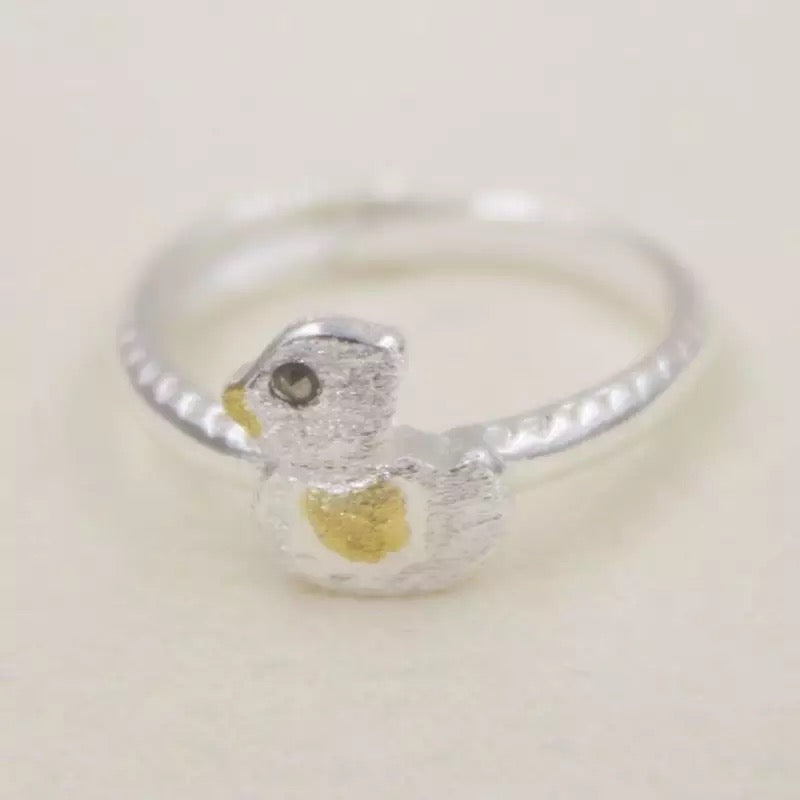 bague-canard-argent