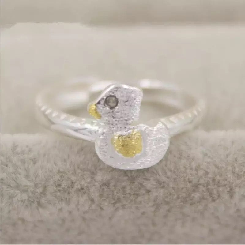 bague-canard-argent