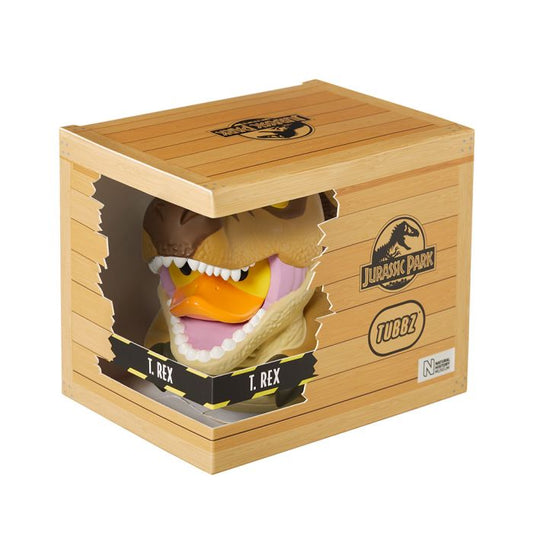 Canard T-Rex dans une caisse Boxed Edition Jurassic Park TUBBZ | Cosplaying Ducks Numskull