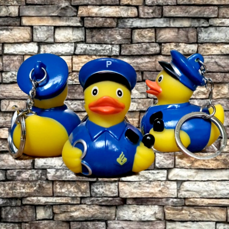 Porte-clés Canard Policier