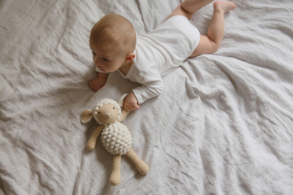 Stofftier Schaf Beige