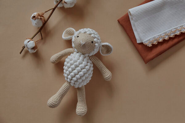 Stofftier Schaf Beige