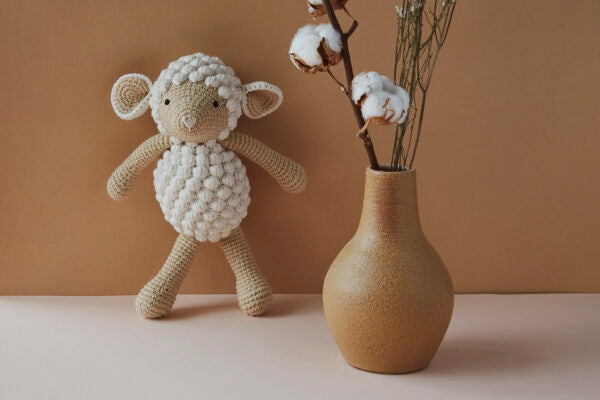 Stofftier Schaf Beige