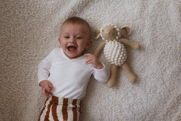 Stofftier Schaf Beige
