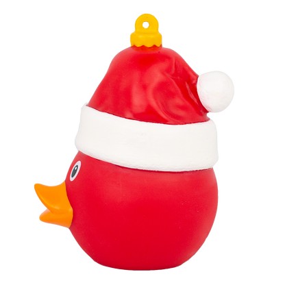 Weihnachtskugel-Ente mit Hut