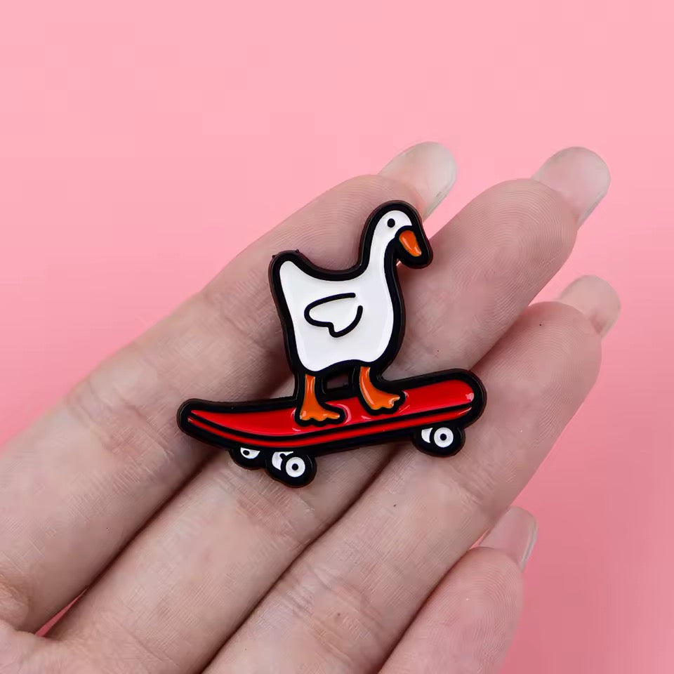 Photo produit - Pin’s Canard Skateboard