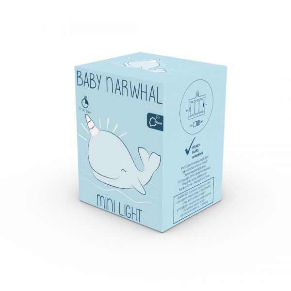 Mini Veilleuse Narval Bleu