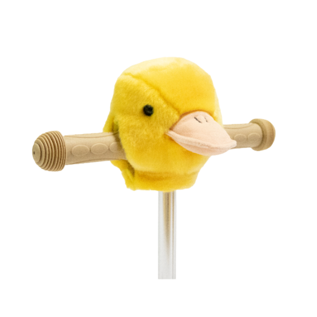 Yellow Duck Head Accessory for Kids' Bikes and Scooters