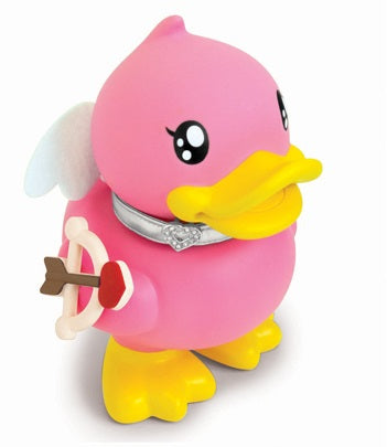 Cupid pink duck piggy bank