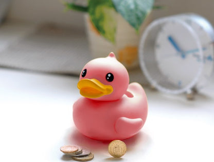 Petite Pink Duck Piggy Bank
