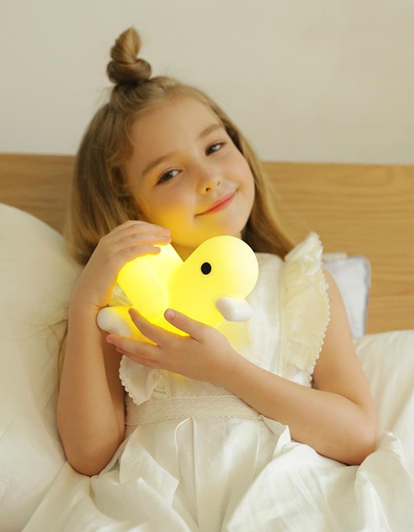 Pastel yellow duck night light