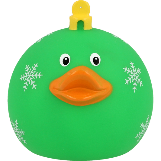 Groene eend kerstbal