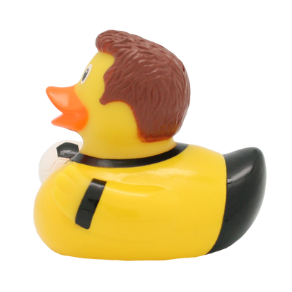 Yellow footballer duck