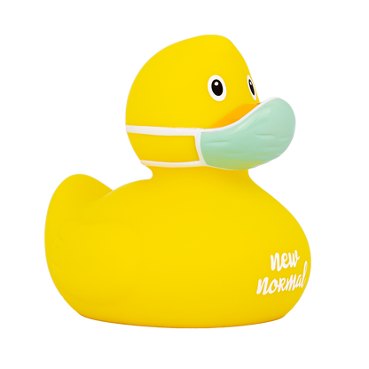 Gele Corona Duck "NIEUW NORMAAL"