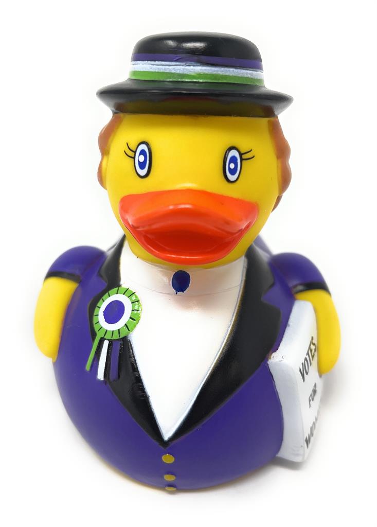 Canard Suffragette Yarto canard de bain 5015653540143