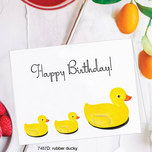 Duck Bathroom Birthday Card