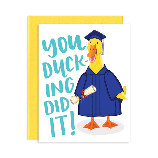 Graduated Duck Greeting Card