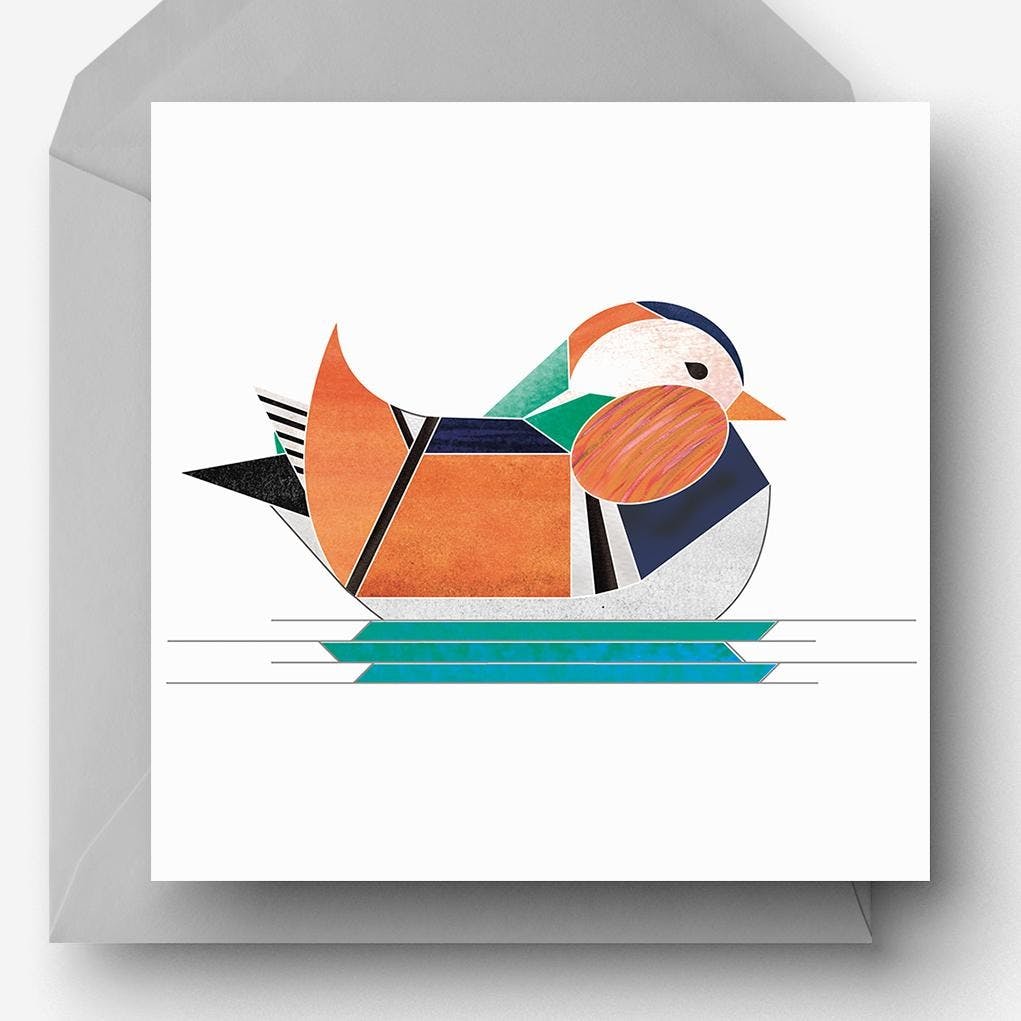 Mandarin Duck Wenskaart