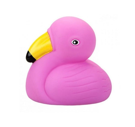 Klein flamingo roze bad