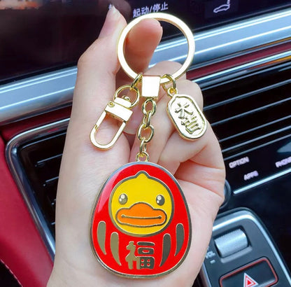 Daruma Duck Sleutelhanger