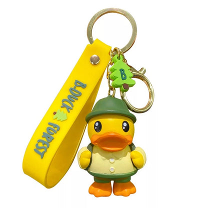 Camper yellow duck keychain