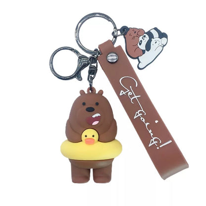 Bear Keychain with Duck Buoy