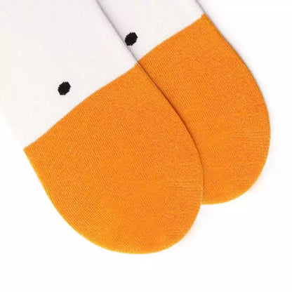 Weiße Entensocken